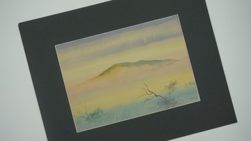 obraz akwarela Urszula Broll pejzaż górski