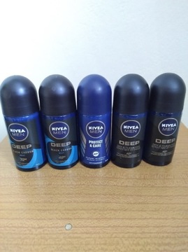 5szt. Antypresp. Nivea DEEP CARBON BEAT + PROTECT 