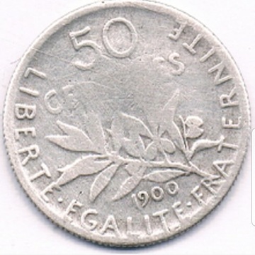 FRANCJA  50 cent 1900
