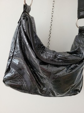 Bellugio torba lekierowana skóra ekologiczna czarn