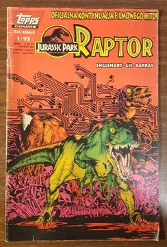 Komiks Raptor Jurrasic Park nr 1/95 1/1995