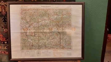 Mapa Wehrmachtu Frankfurt n/O Lubuskie Brandenburg