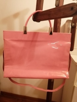 Cholewiński, torebka różowa. Format A4
