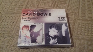 David Bowie Scary Monsters Heroes NOWE box 2CD