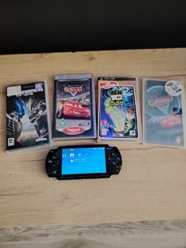 Psp plus 4 gry karta pamieci