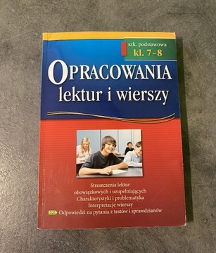 Opracowania lektur i wierszy Szkoła podstawowa 7-8