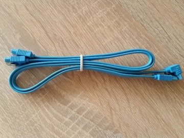 Kabel SATA - 2 sztuki kątowy i prosty dł. 50cm