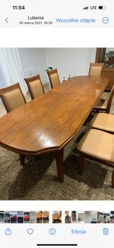 Zestaw stół i 16 krzeseł 