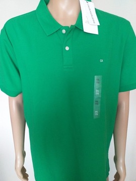 Koszulka polo męska Calvin Klein XXL zielona