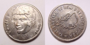 IPSOA 500 lire 1978 r. Token Rzadkość!