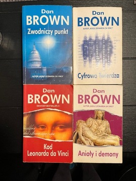 Dan Brown 4 x Anioły i demony , Cyfrowa Twierdza..