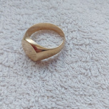 Złoty sygnet, pierścionek 585 14K