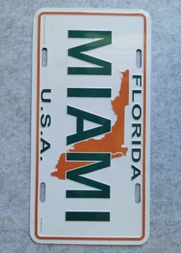 MIAMI FLORIDA U.S.A tablica pamiątkowa 30x15cm