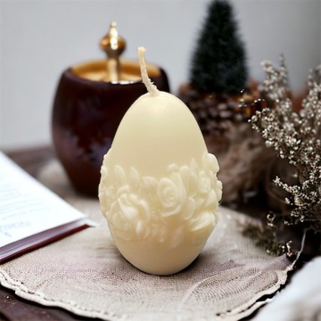 Świeca świeczka z wosku sojowego jajko Wielkanoc