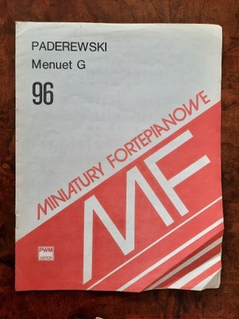 Miniatury fortepianowe, Paderewski - Menuet G