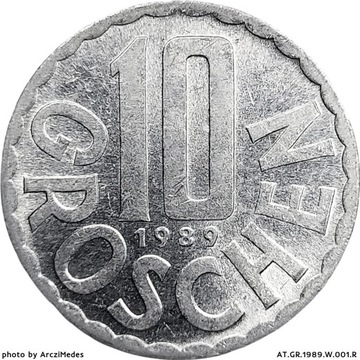 10 groszy 1989, Austria 