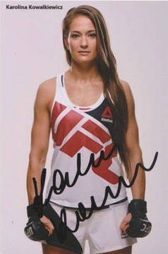 Karolina Kowalkiewicz UFC AUTOGRAF 