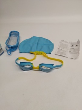 Okulary do pływania z czepkiem dla dzieci 