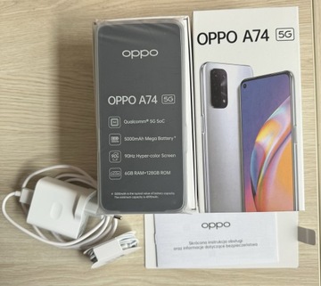 OPPO A74 5G 128 GB Czarny Nieużywany, Okazja!