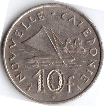 NOWA KALEDONIA 10 franków 1967, KM#10, bez IEOM