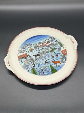 Villeroy & Boch Naif Christmas porcelanowy talerz świąteczny patera vintage