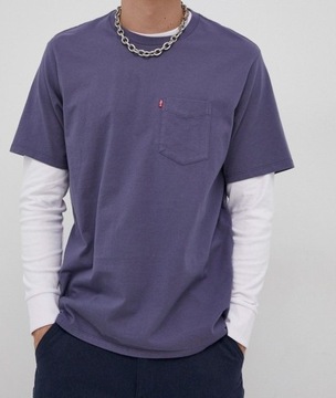 Koszulka T-shirt Levi's rozm. L kolor fioletowy