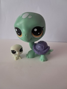 Littlest Pet Shop LPS rodzina żółwi