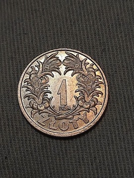 1 złoty 1929 złotówka próba Polska wykopki monet