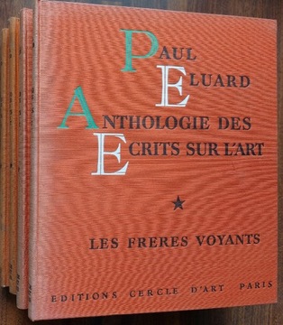 Elouard Anthologie des Ecrits sur l'Art 4 t., bdb