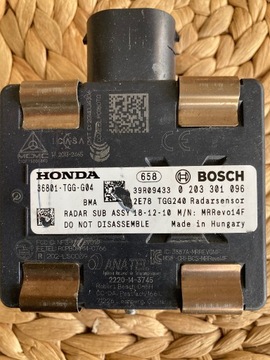 Honda Civic X radar sensor 0203301096