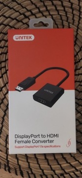 Adapter DisplayPort - HDMI UNITEK Nowy