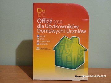 MS Office 2010 Home & Student BOX 3 PC licencja PL