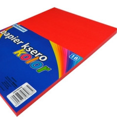 Papier ksero A4/80g kolor czerwony_10 arkuszy