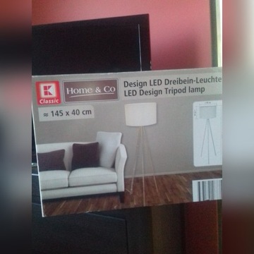 Trójnożna lampa stojąca lampa podłogowa led