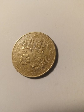 200 lirów lir 1993r. Włochy.