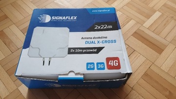 Antena dookólna DUAL X-CROSS SIGNAFLEX z przewodem