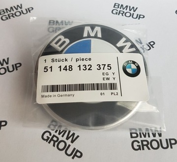 EMBLEMAT LOGO BMW 74 MM  Klapa tył  + Gratis ! 