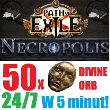 50x Divine Orb Necropolis Path of Exile poe PC