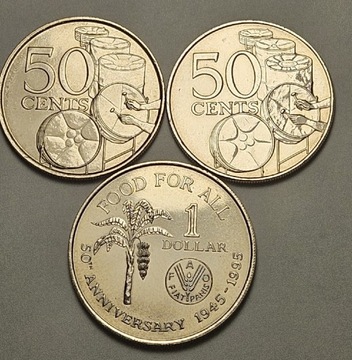 2 dolary Trynidad i  Tobago- Miedzionikiel 
