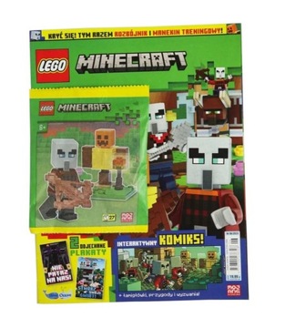 Magazyn Czasopismo LEGO Minecraft- 06/2023 - Rozbójnik i manekin treningowy
