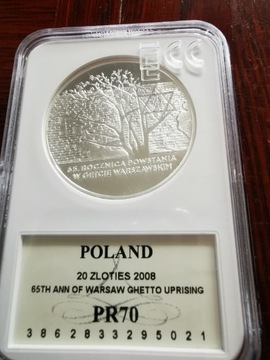 20 ZŁ GETTO WARSZAWSKIE 2008 PR 70 GCN