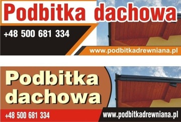 Podbitka dachowa drewniana