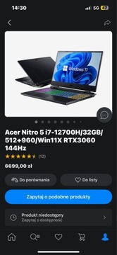 Laptop Gamingowy z Osprzętem