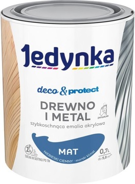 Jedynka Deco&Protect Drewno i Metal MAT BIAŁY 5L