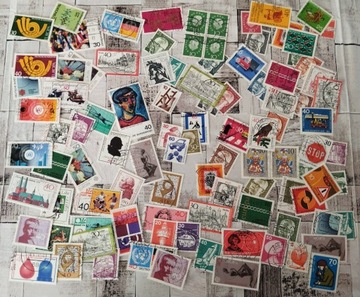 Niemcy Polska świat znaczki 100 sztuk zestaw