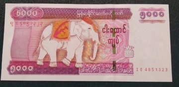 MJANMA 5000 KYAT  2009 UNC