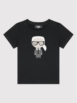 Karl Lagerfeld czarny t-shirt z logo