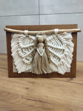 Aniołek w ramce handmade 