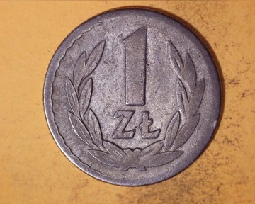 1 złoty 1966 r aluminium