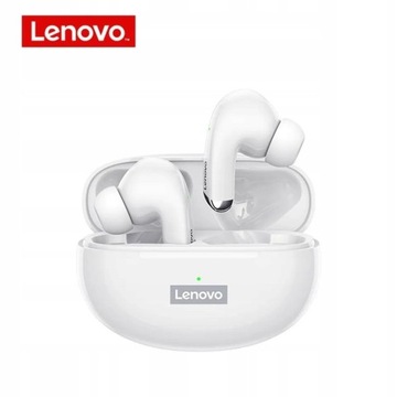 Słuchawki bezprzewodowe Lenovo LP5 - NOWE białe